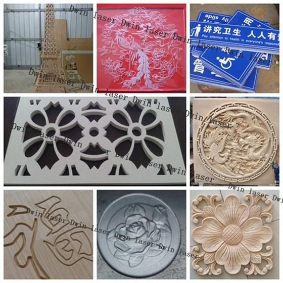 Wood MDF PVC Plastic Engraving Cutting 3D CNC Router