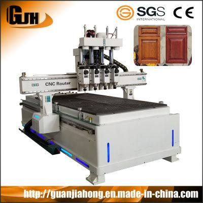 Pneumatic 4 Spindles Auto Tool Change Atc CNC Router