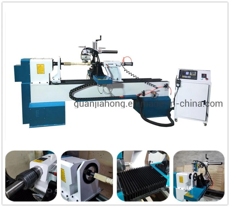 CNC Wood Lathe Machine for Turning Wooden Legs, Baseball Bet, Staircase,