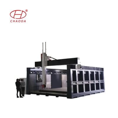 Large Size 5 Axis CNC Router Machine for Cylinder Sculpture Making
