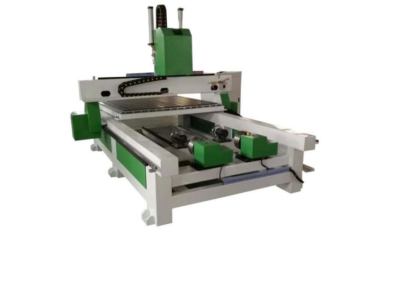 China 3D Woodworking CNC Router with 4 Axis System