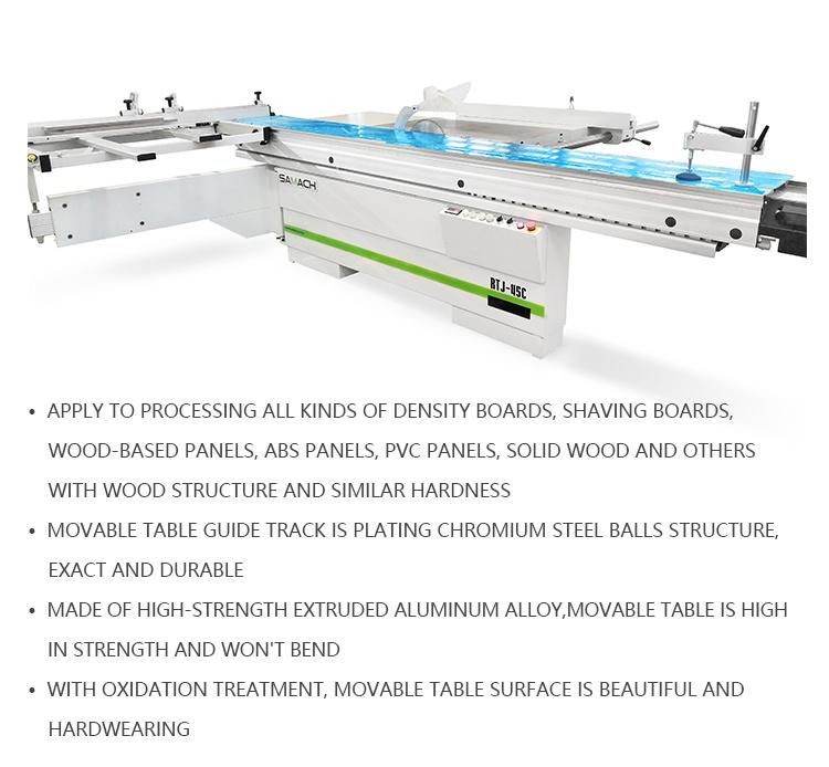 Wood Sliding Table Panel Saw Machine for Woodworking