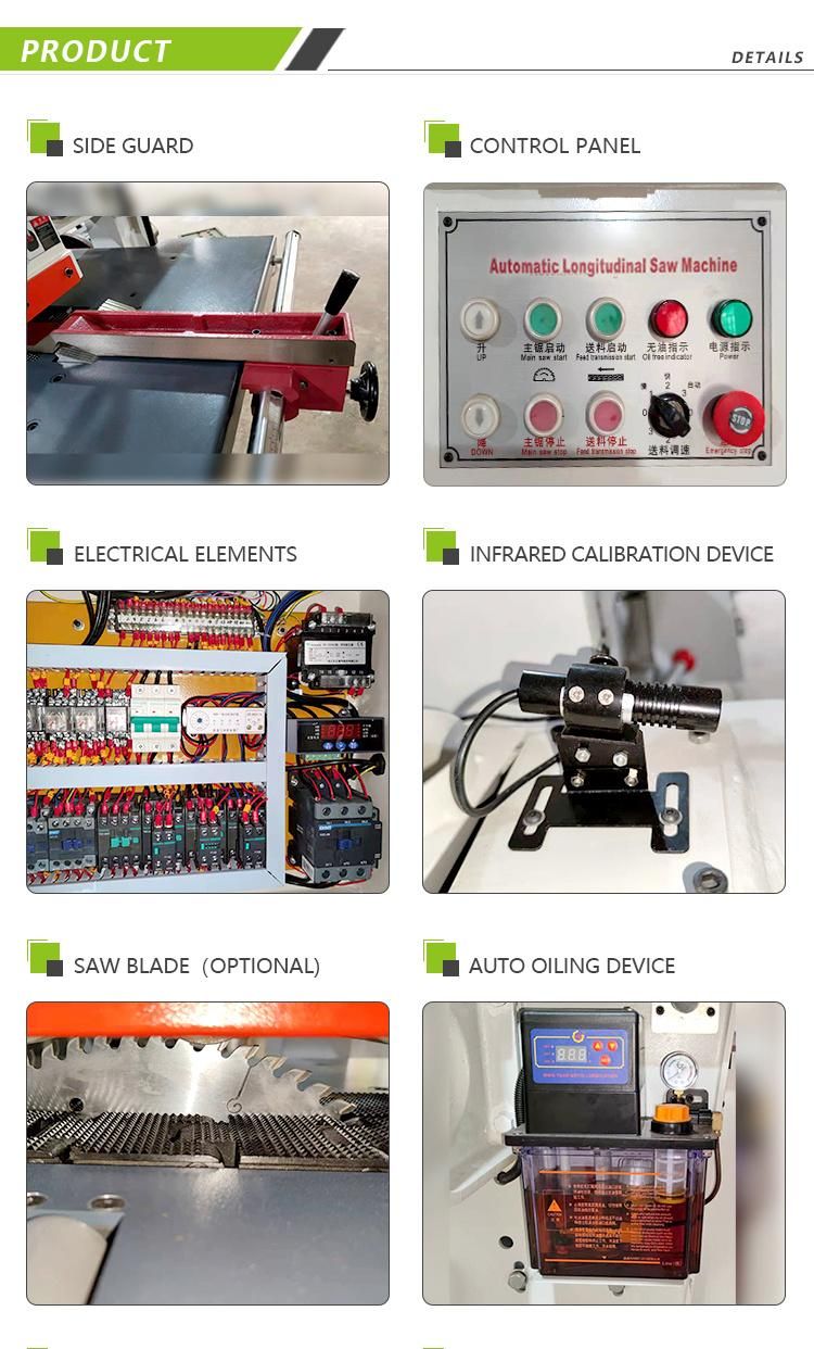 Solid Wood Rip Saw Machine Wood Cutting Saw