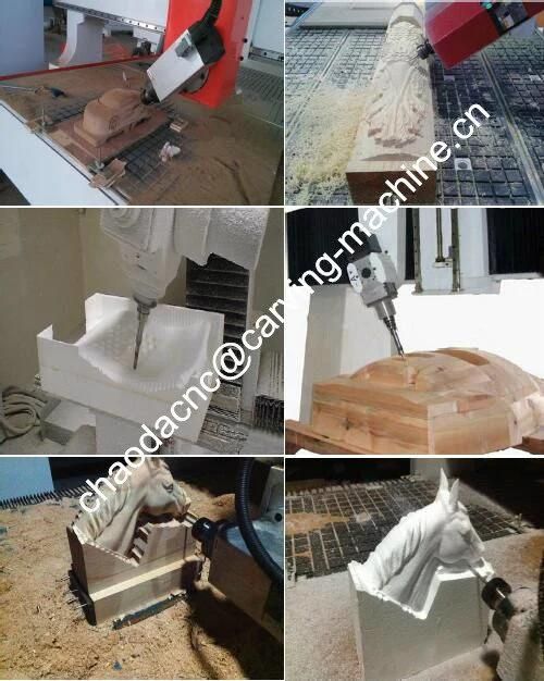 CNC Router with 4 Axis 180 Degree for 3D Carving