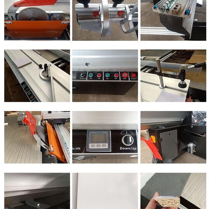 F45 High Quality Woodworking Sliding Table Saw Machinery with Scoring Blade