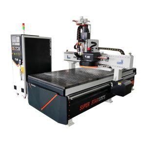 Super Star CNC Machine Automatic Tool Change Applied to Cabinet Door