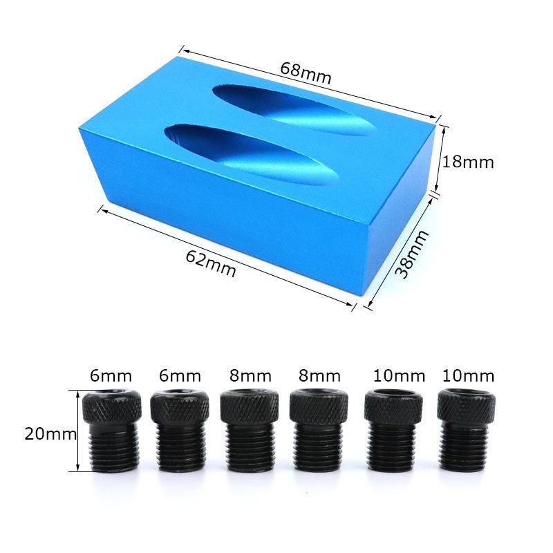 Slant Hole Locator with Magnetic, Woodworking Drilling Fixture Drilling Locator
