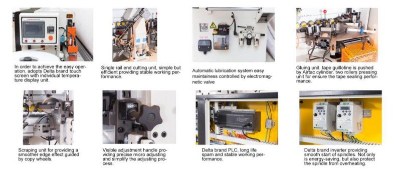 Woodworking Machine Compact Type Economic Edge Bander for MDF Board Processing