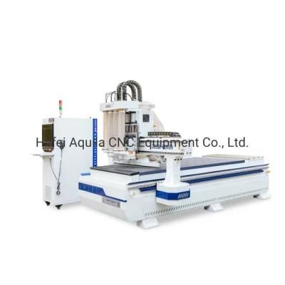 Four Processes 1325 Wood Machine CNC Router Automatic Wooden Furniture Making Machine