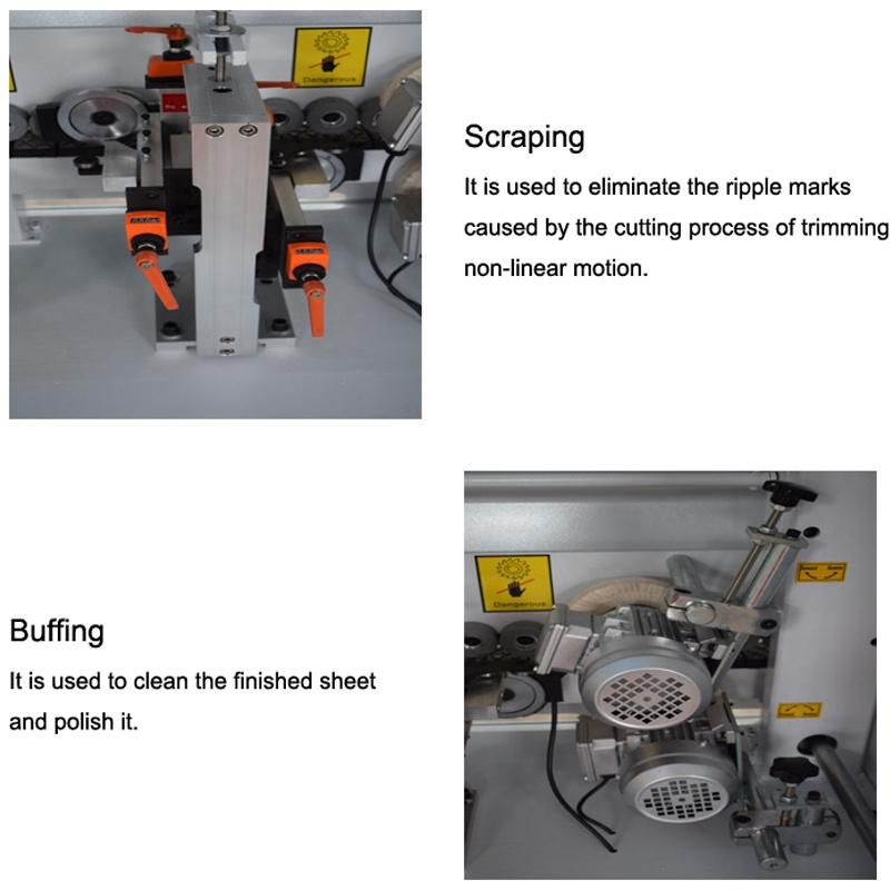 Mf320 China Semi Automatic PVC Edge Banding Machine for Wooden Furniture Processing