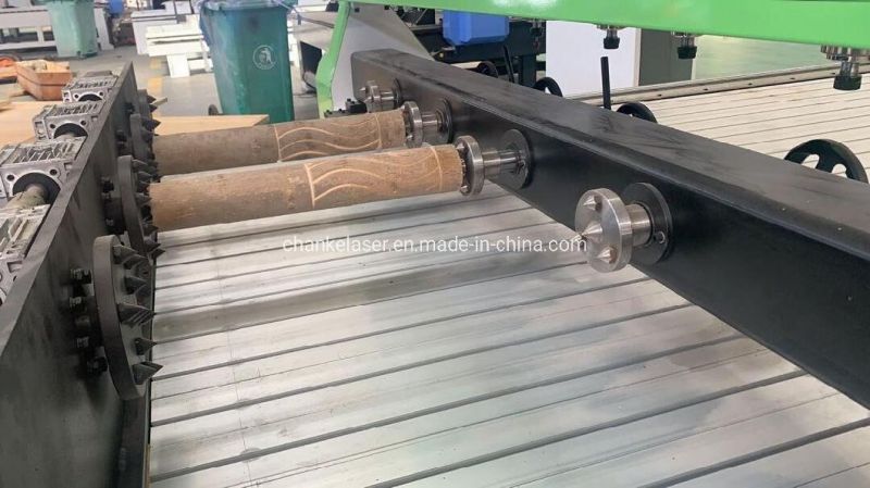 1300X2500mm Furniture Wood MDF Cylinder 2 Heads 4 Spindle 4 Rotaties Engraving Cutting CNC Routers