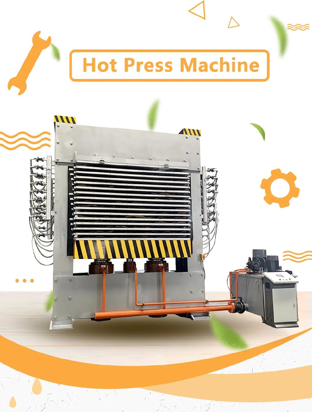 8*3 Fully Automatic Plywood Wood Door Panel Hot Press Machine