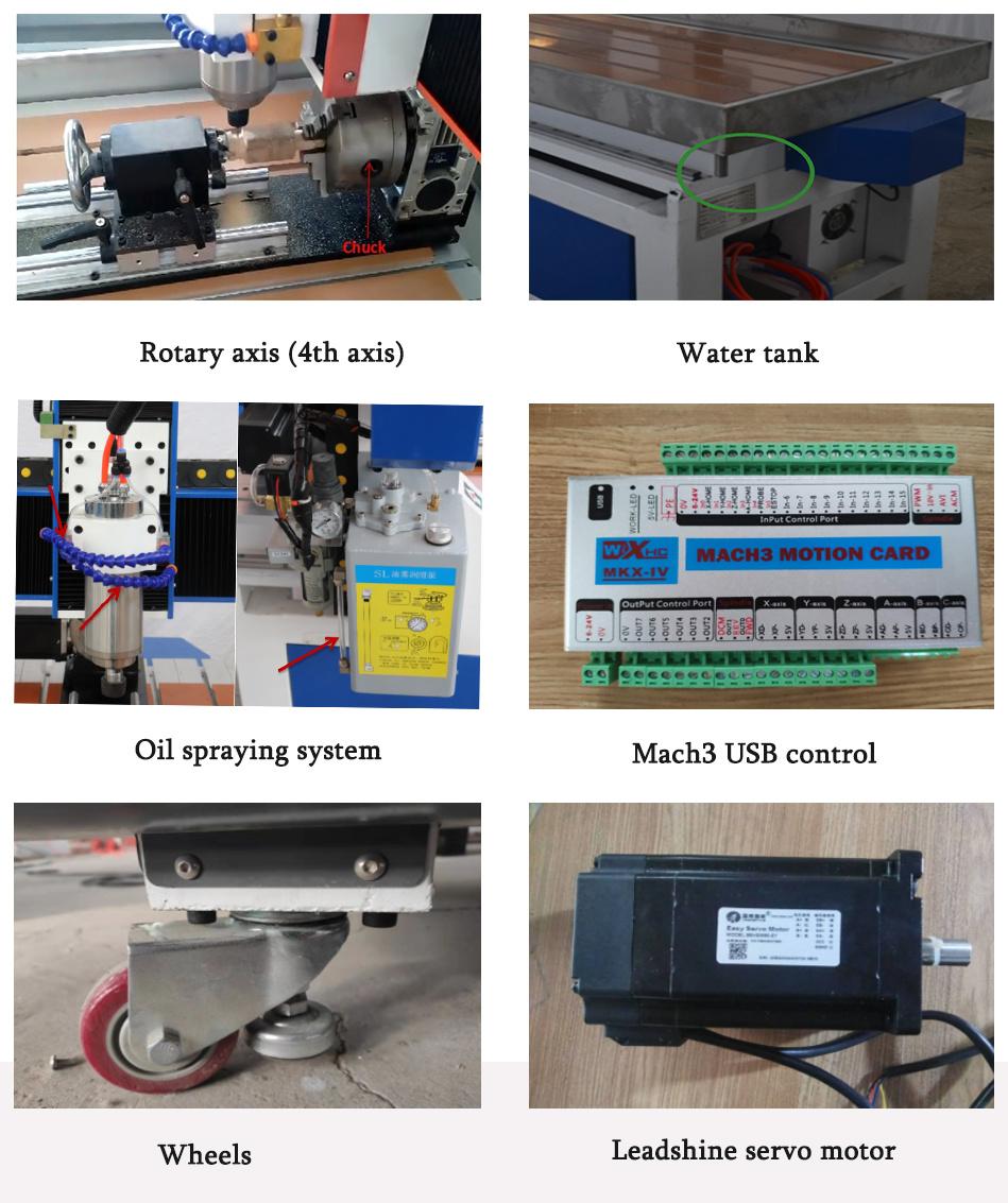 Milling Machine Cheap Price Wood Carving 6090 4 Axis CNC Router 3D CNC Carving Machine Price 6090 Mini Wood Router for Woodworking Furniture