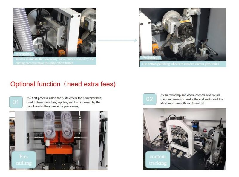 Factory Supply Cheap Automatic Straight Line Bevel Edge Banding Machine Blockboard Solid Wood MDF Furniture Cabinet Door Straight Line Plane Edge Bander