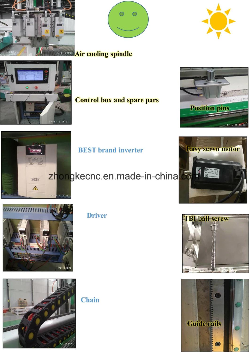 4 Spindles Atc Wood CNC Router Machine