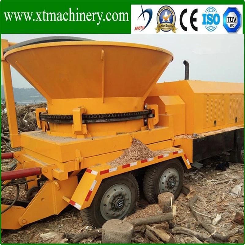 23ton Machine Weight, 20-25tph Capacity, 6PCS Blades Tree Stump Shredder