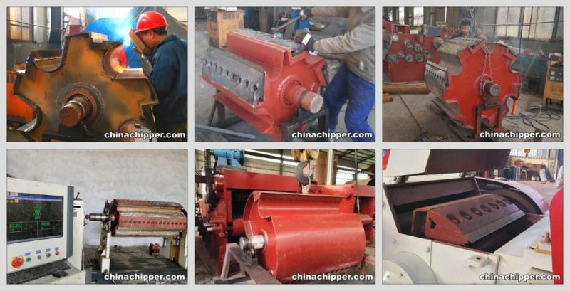 Bx218 Wood Chips Making Machine 18-20 Tons/H Drum Wood Chipper
