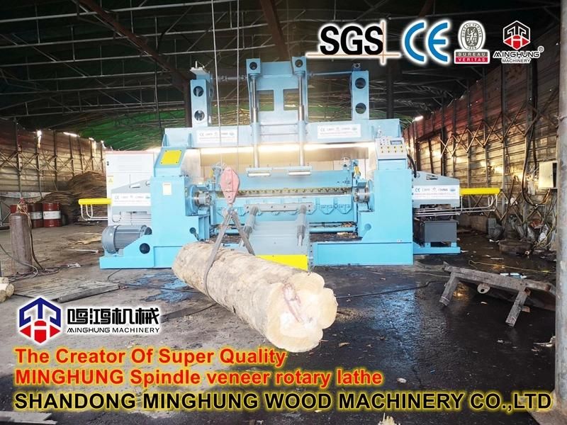 Spindle Wood Veneer Peeling Lathe Machine