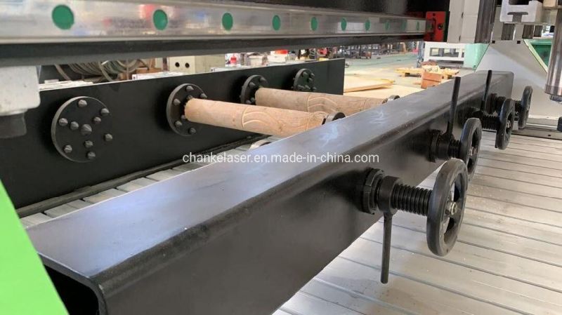 1300X2500mm Furniture Wood MDF Cylinder 2 Heads 4 Spindle 4 Rotaties Engraving Cutting CNC Routers