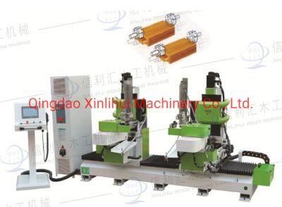 Double-End Automatic Tenoner Machine for Wood Furniture Woodworking 6 Spindles Double End Tenoner Automatic Double End Trim Saw for Wood