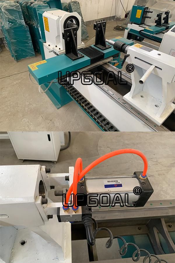 Hot Sale Single Axis Double Blades CNC Wood Lathe Machine 1500*300mm