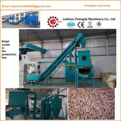 Countercurrent Wood Pellet Cooling Machine in The Wood Pellet Machine Production Line