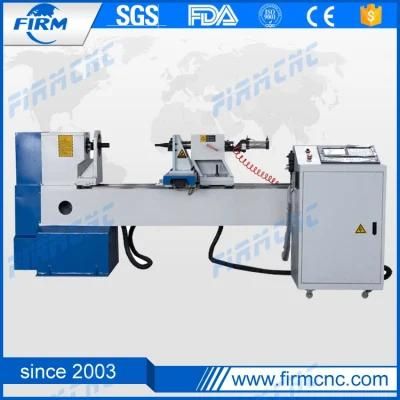 Single Axis Two Knives CNC Automatic Wood Turning Copying Lathe for Sale