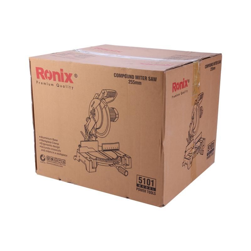 Ronix High Quality Model 5101 Brushless Cutting Power Tools Sliding Double Head Wood Compound Miter Saw