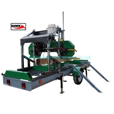 Forestry Machine Portable Sawmill Sawmachines with Trailer