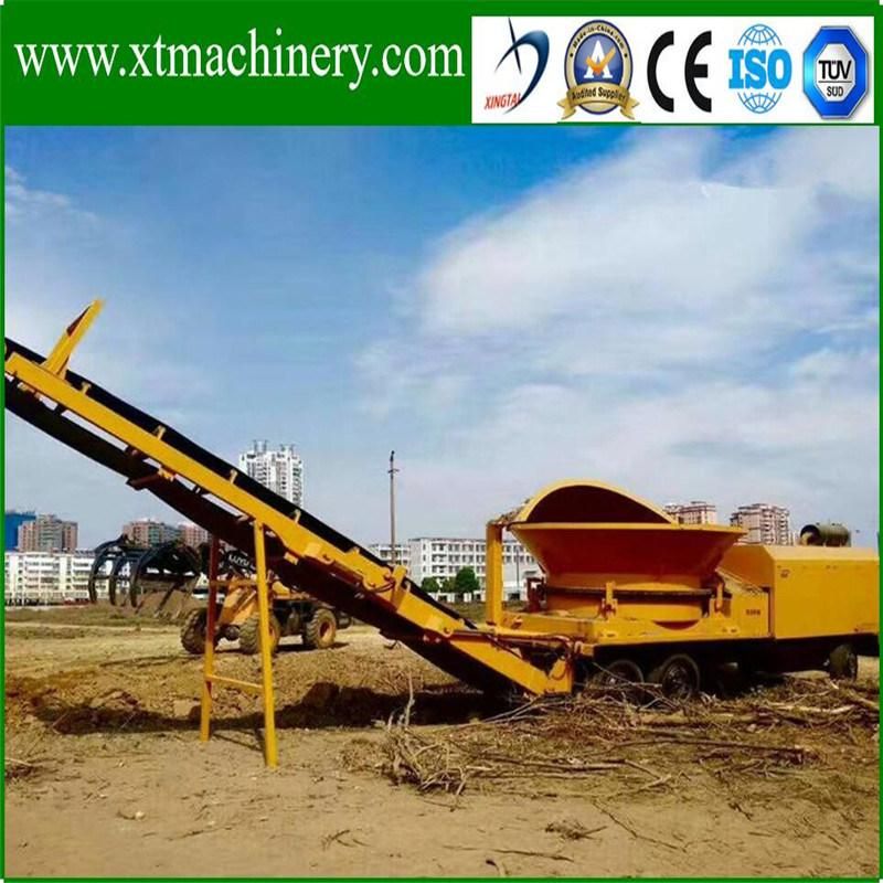 17ton Machine Weight, Steady Continuously Working Performance Log Stump Chipper