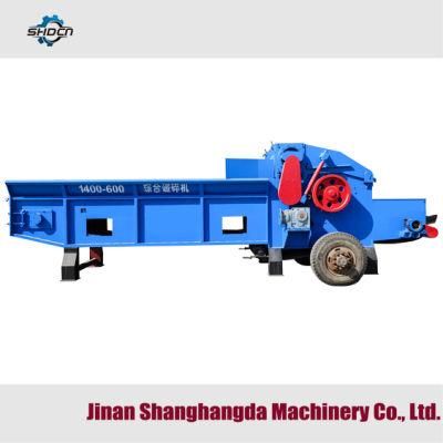 China Industrial Drum Wood Chipper Machine / Wood Processing Chipper