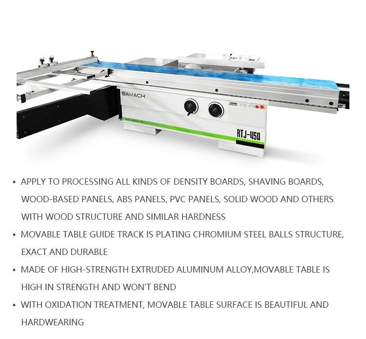 Hot Sale Woodworking Sliding Table Panel Saw Wood Cutting
