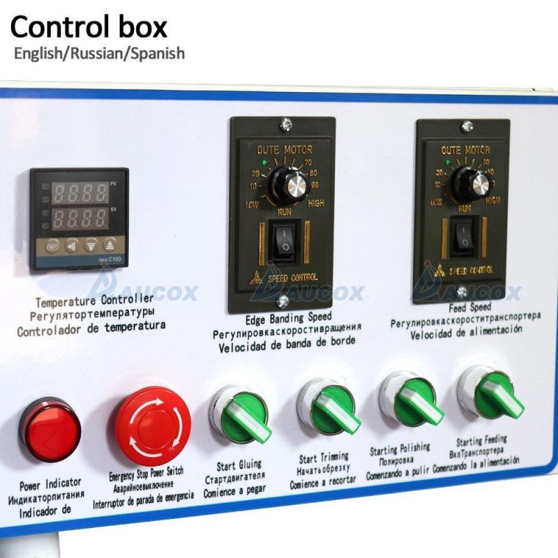 Glued Wood Edge Banding Machine for Office Furniture Cabinet Doors