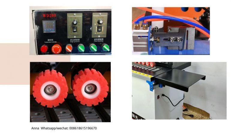 Mini Household Woodworking Machinery Edge Banding Machine CNC PLC End Cutting Trimming Straight Curved Special Shape Panel Board Edging Bander CNC Machine