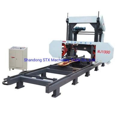 Good Performance Wood Log Horizontal Band Saw with Gasoline Engine