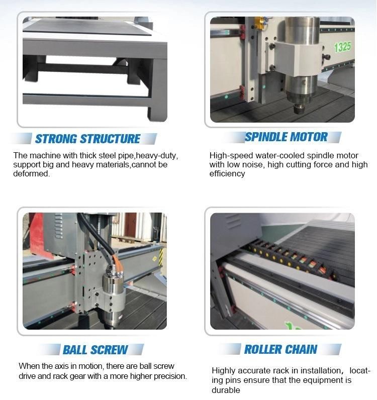 1325 3 Axis 4X8 FT Feet Woodworking Carving CNC Engraver Acrylic