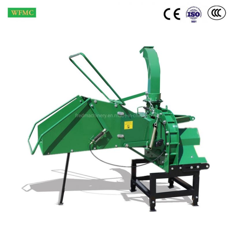 Heavy Duty Tractor Pto Mechanical Wood Chipping Machine 8 Inches Wood Shredder