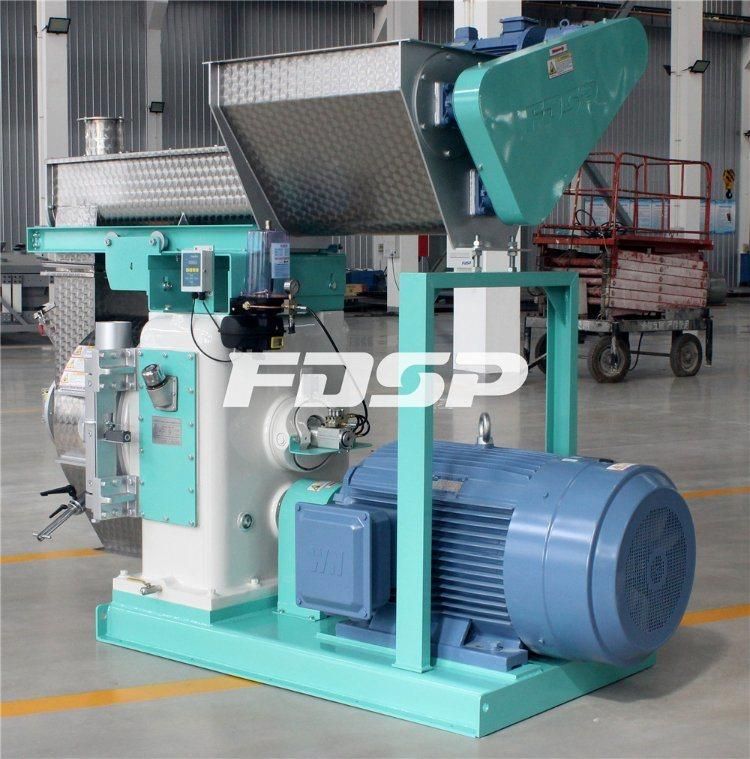 China Factory Light Substance Forced Feeder Ring Die Wood Pellet Machine