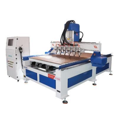 Multi-Spindles Woodworking 4X8 1325 1530 CNC Router 6 Spindles Rotary Axis Making Sculpture Crafts 2030 DSP Controller