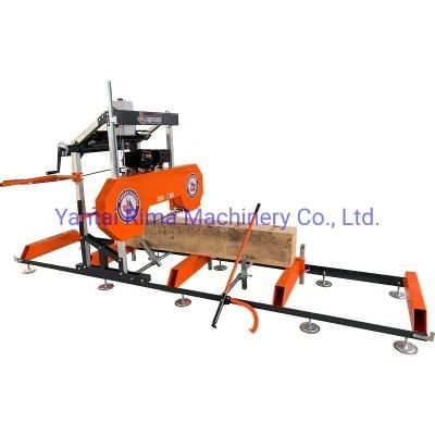Portable Bandsaw Sawmill with Trailer Wood Working Gasoline Sawmill