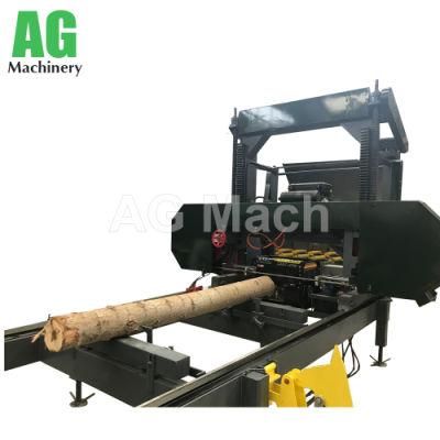 Diesel Power Hardwood Cutting Wood Sawmill Machine for Sale