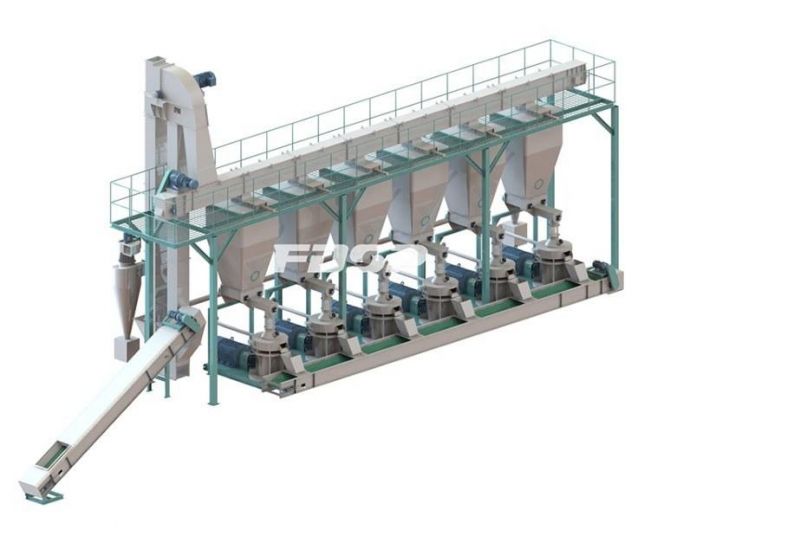 2tph Wood Pellet Mill Granulator Pelleting Machine for Sawdust