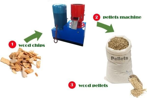 Portable Wood Pellet Mill Sawudst Pellet Maker Machine for Sale