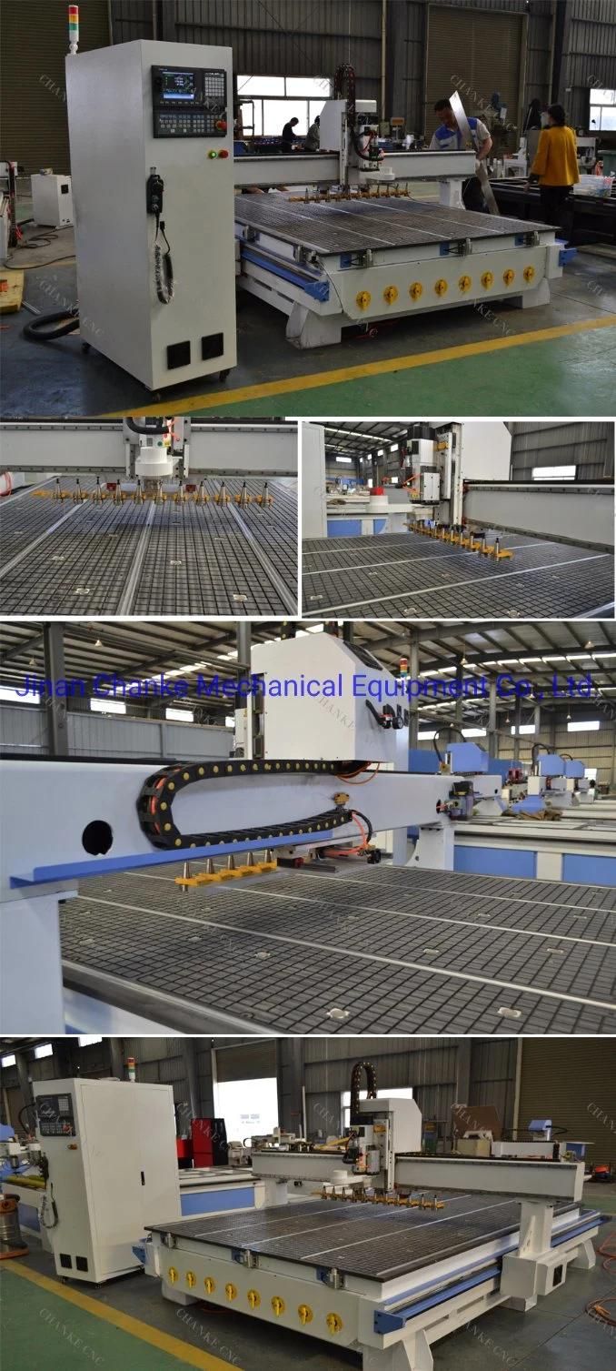 Competitive Price 1325 4 Axis 9kw Atc Spindle CNC Router with Auto Straight/ Round Line Tool Changer