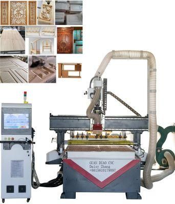 Atc CNC Woodworking Engraving Router Wood Carving Machine for Furniture Cabinets Making