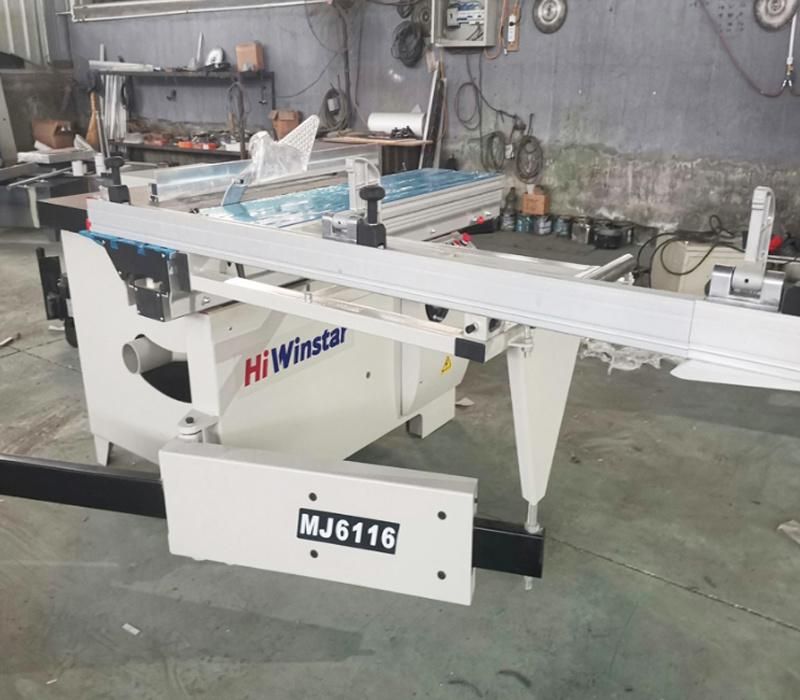 Mj6116 Woodworking Precision 1600mm Sliding Table Panel Saw with Scoring Blade