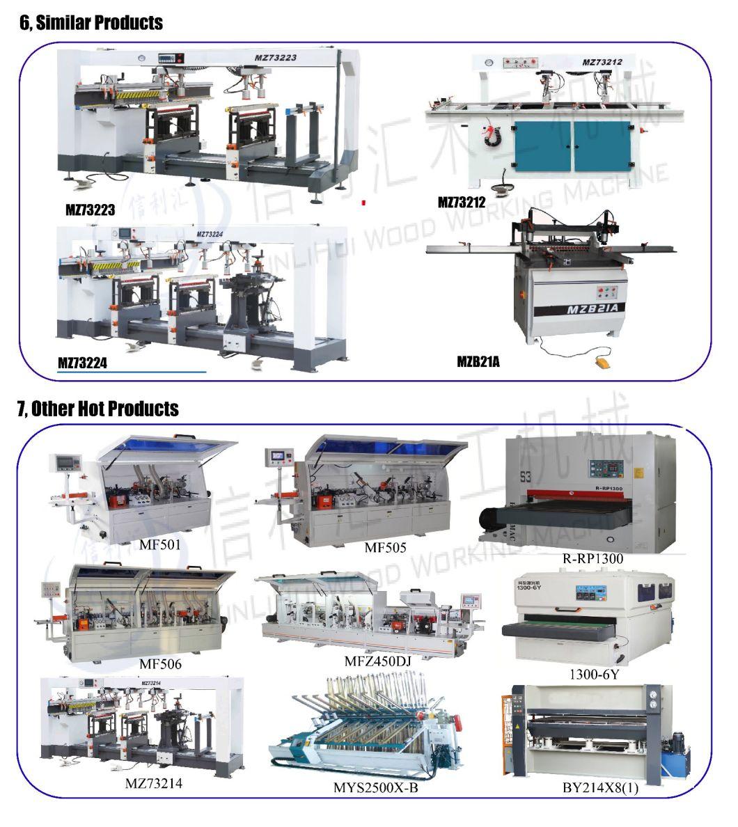 Wood Multi Three-Row Boring Drilling Machine for Woodworking/ High-Quality Three Lines Boring Machine/ Wooden Upright Furniture Making Woodworking Drilling