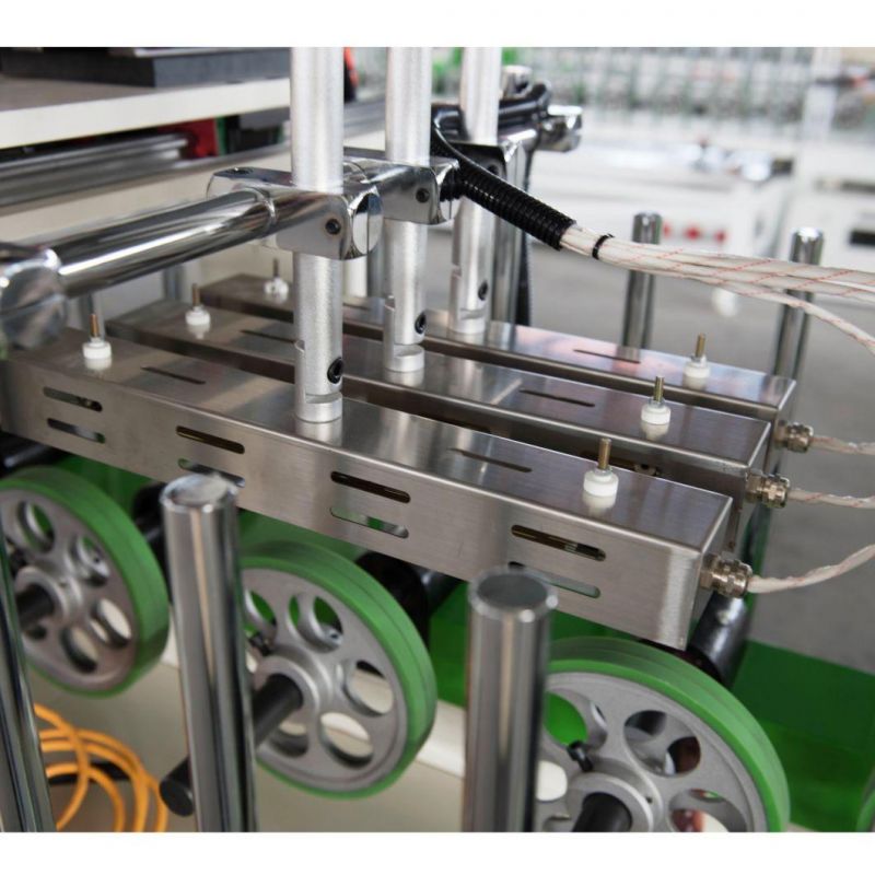 Automatic PUR Hot Melt PVC Film Wrapping Machine for Windows and Doors Frame