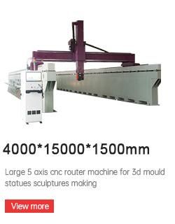 Rotary Spindle CNC Router Cutting Statue Making Machine with 5 Axis