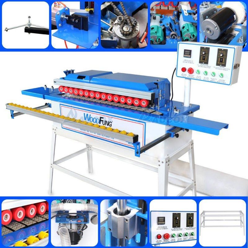 Glued Wood Edge Banding Machine for Office Furniture Cabinet Doors